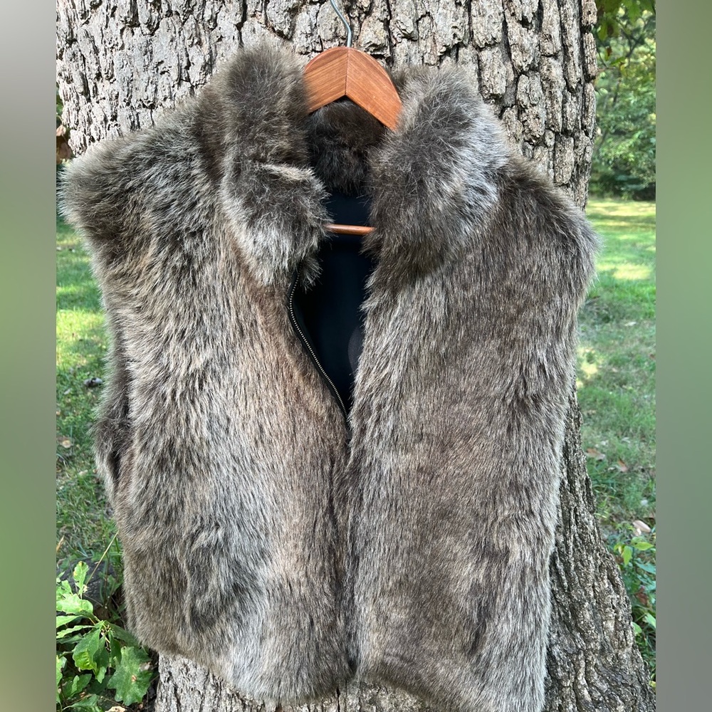 Blassport Faux Fur Vest in size L